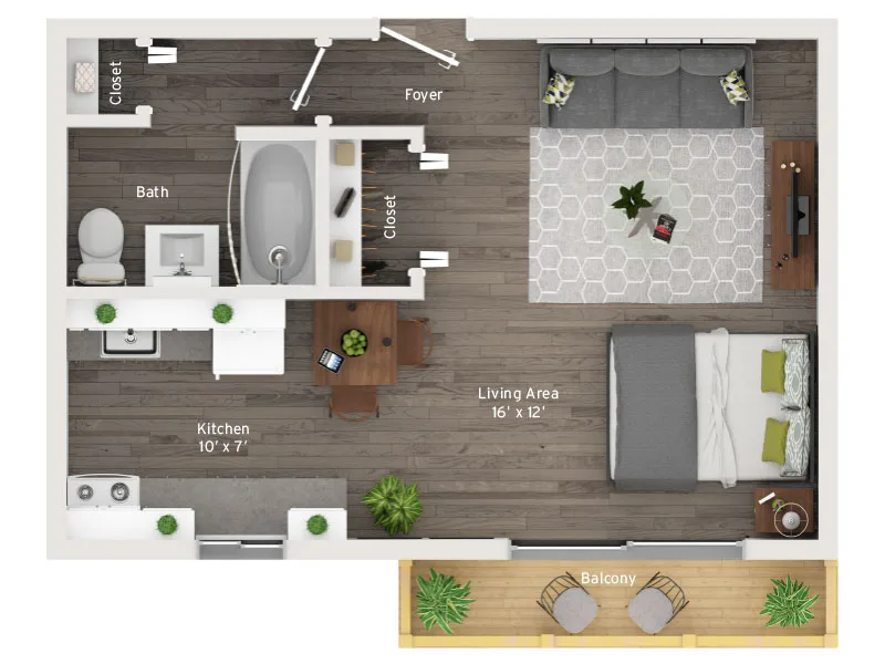 Studio floor plan